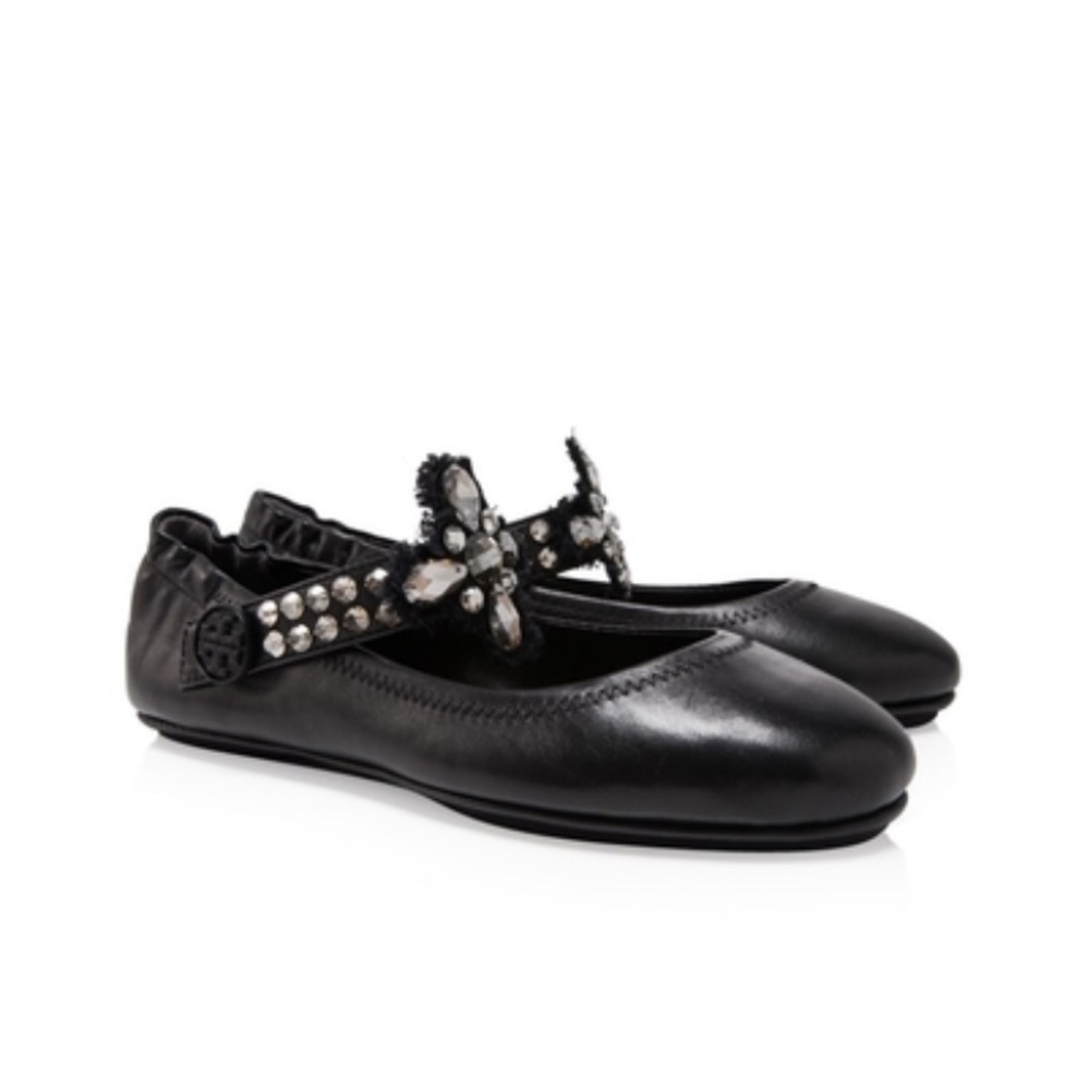 Tory Burch Minnie Embellished Two Way Ballet Flat